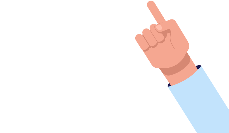 Decorative arm illustration for mobile