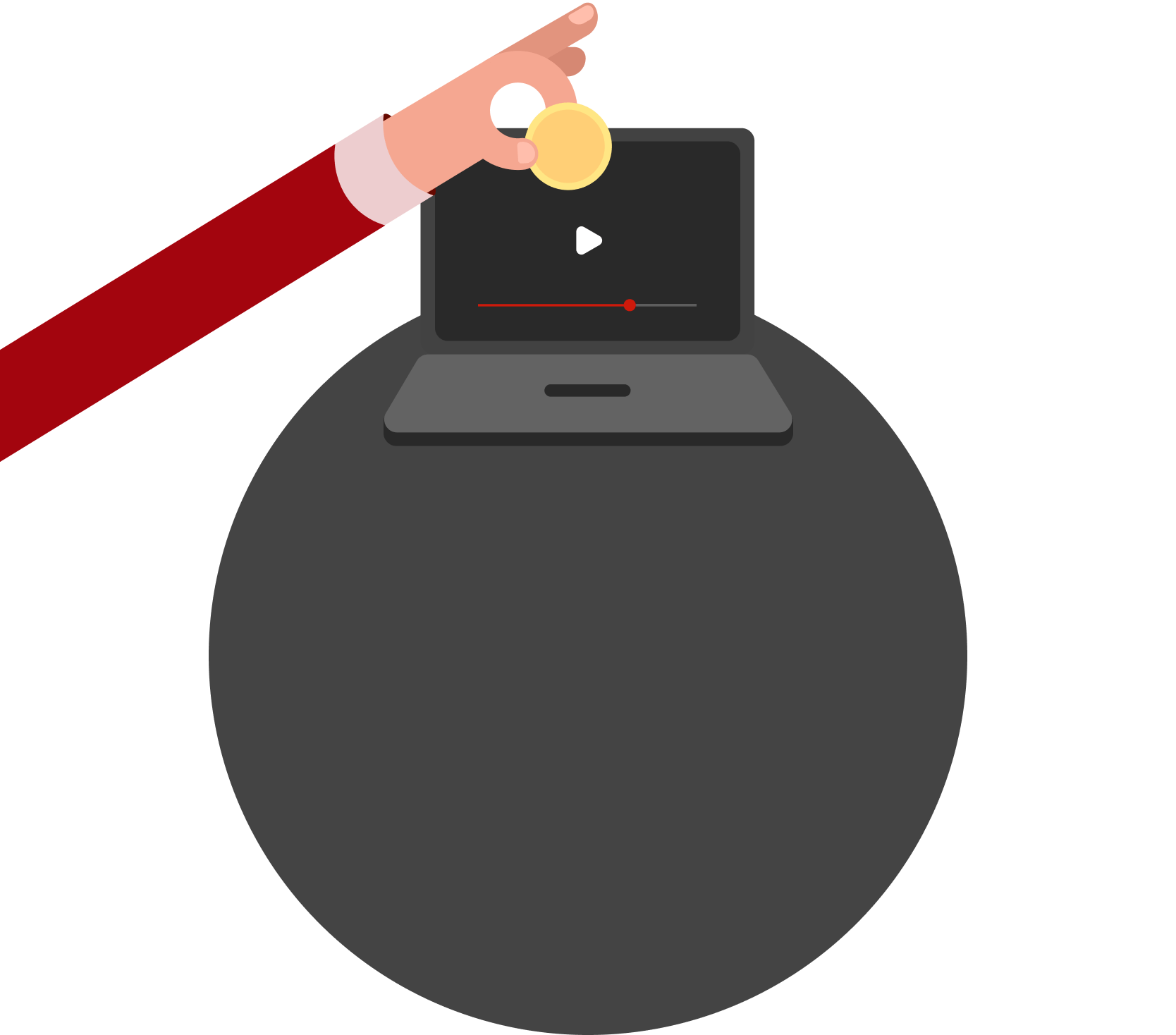 Coin Computer Illustration